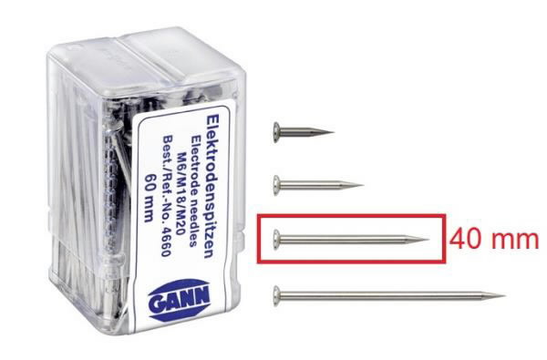 Package with 100 electrode pins 40 mm, Gann