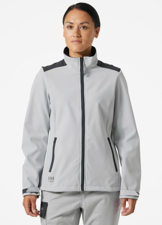 Softshell jacket Manchester 2.0, women, light grey 3XL 4.