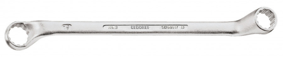 Double ended ring spanner 2 13x15mm, Gedore