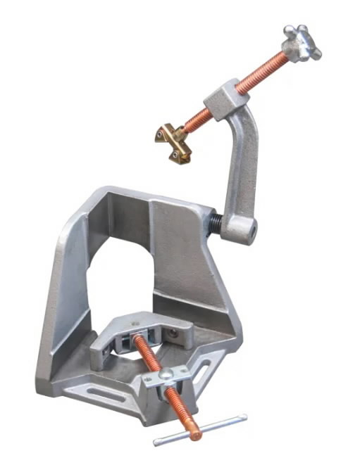 Welders angle clamp, 3-axis, with quick acting buttons 