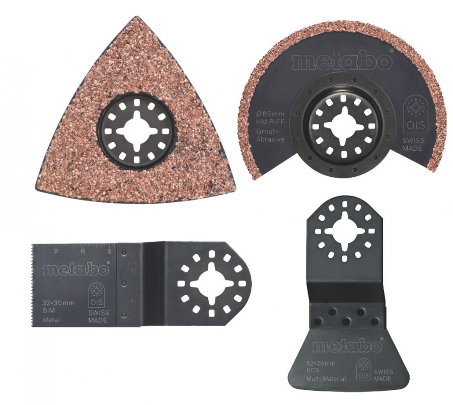 Multitööriista terade komplekt plaatijale (4 tk). MT 18 LTX, Metabo