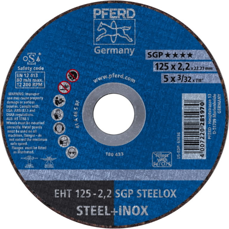 Lõikeketas SGP Steelox 125x2,2mm