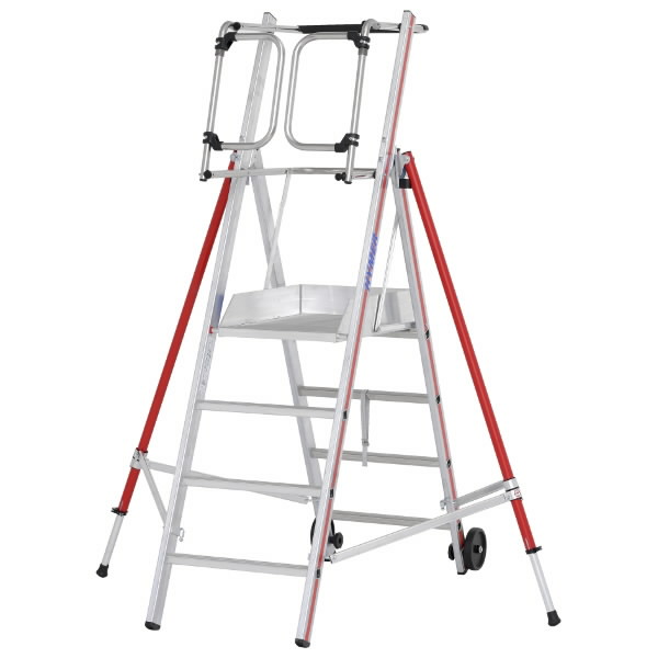 Kopėčios platforminės 4 pakopos, 2,10m, ProTect 8483, Hymer