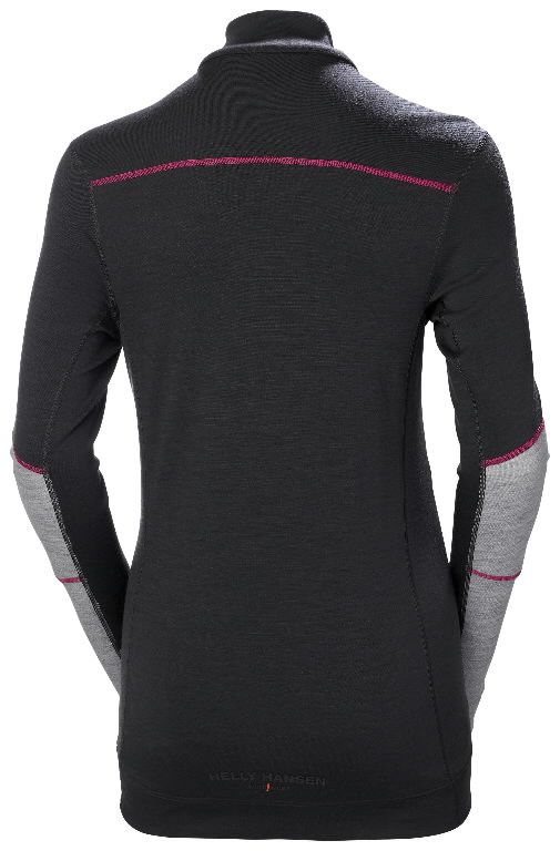 Marškinėliai LIFA Merino Halfzip, pilka/juodas 2XL 2.