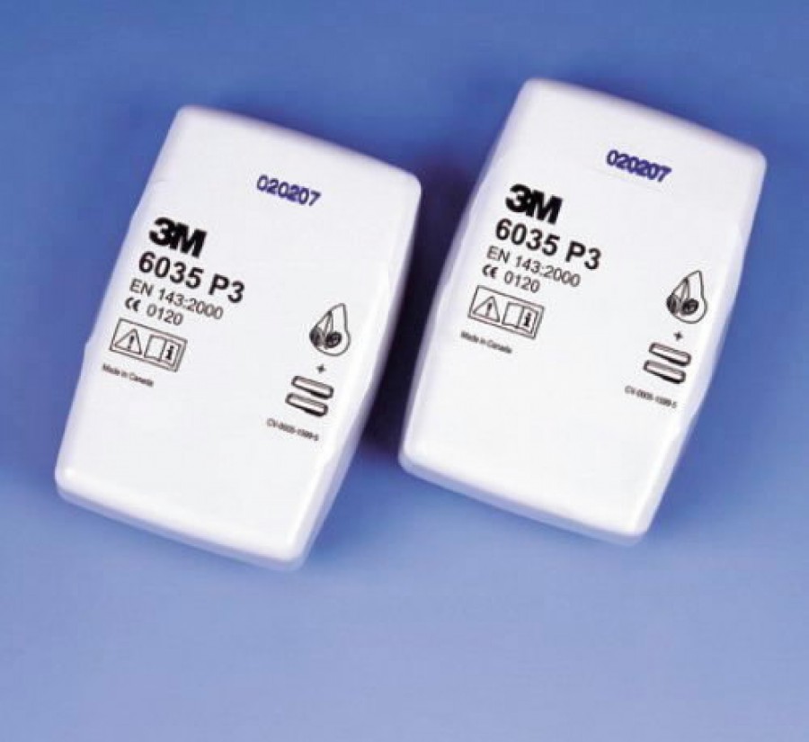 6035 P3 dalelių filtras plastikiniame dėkle, 3M