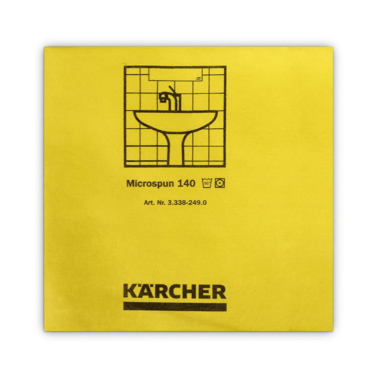 Mikrofiiberlapp 37,5 x 38 cm, kollane ( 10 tk pakis), Kärcher