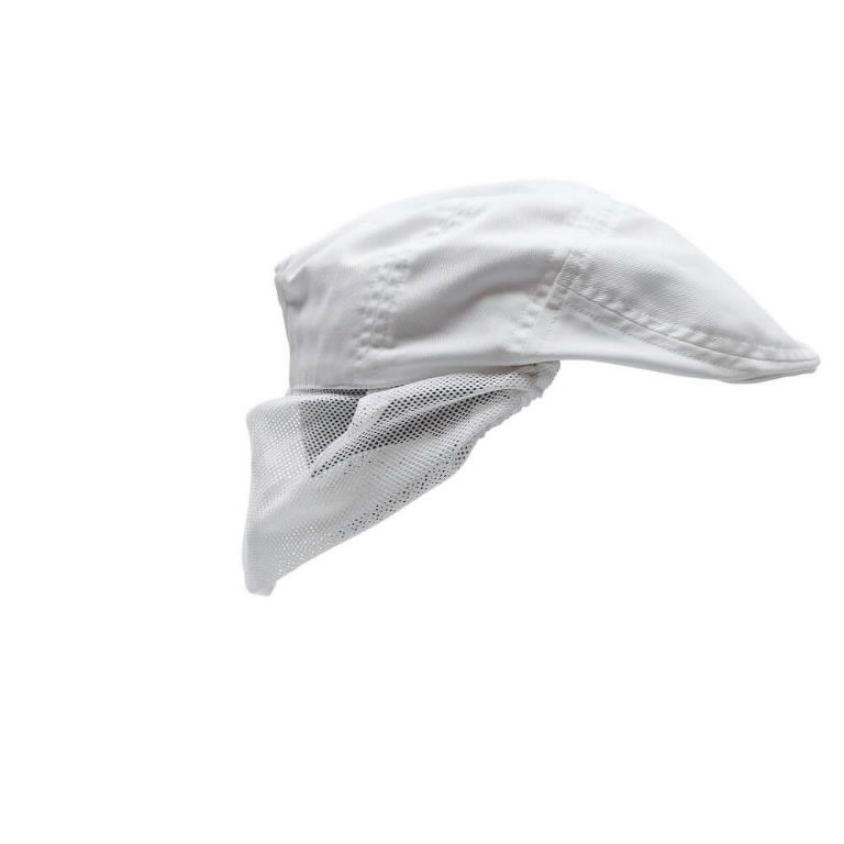 Flat cap with hairnet 20150 Food Care, white L 2.