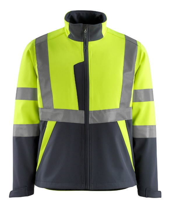 Hi-vis softshell jaka Kiama, dzeltena/zila, M, Mascot