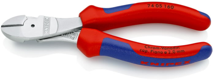Žnyplės šoninio kirpimo didelės jėgos 160mm, Knipex