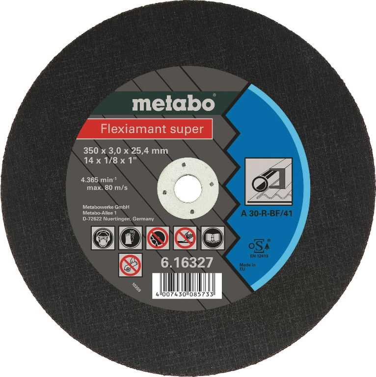 Cut-off wheel Flexiamant Super Steel 350x3/25,4mm A36, Metabo