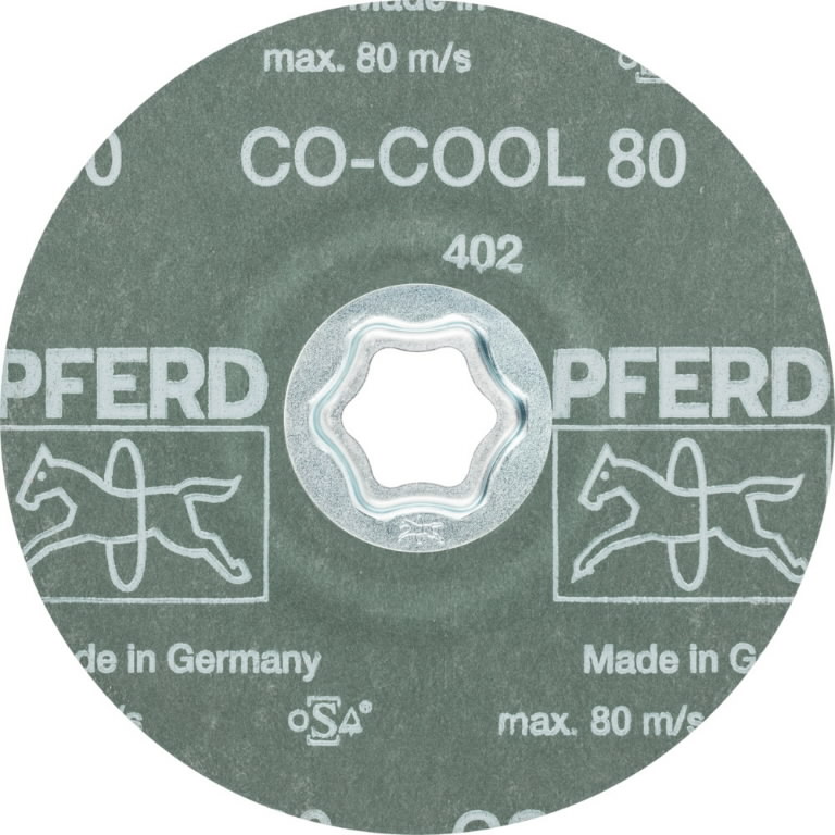 Fibro diskas INOX CC-FS CO-COOL 125mm P80, Pferd