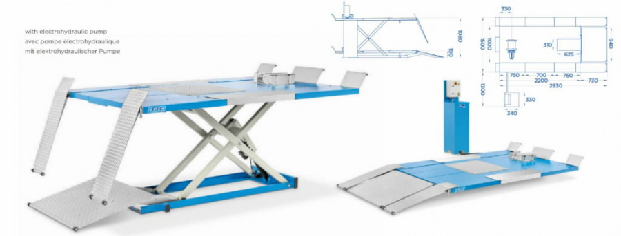 Keturračių ir vejos pjovimo traktorių keltuvas, 0,6 T, OMCN