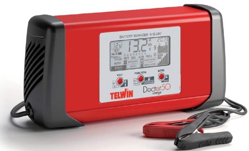 6-12-24V electronic battery charger Doctor Charge50, Telwin