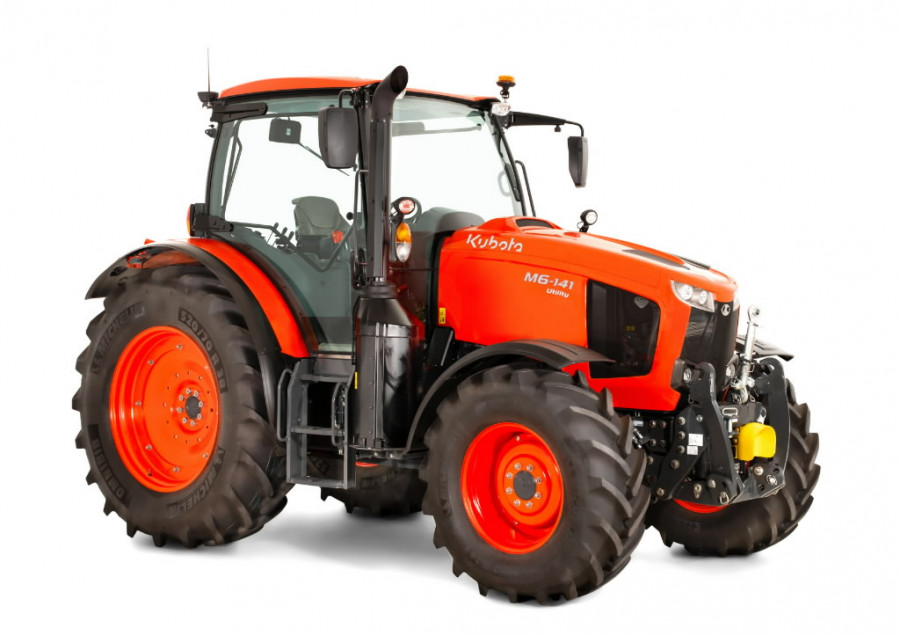 Traktorius KUBOTA M6-121 UTILITY amortizuojantis priekinis tiltas, 4WD  2.