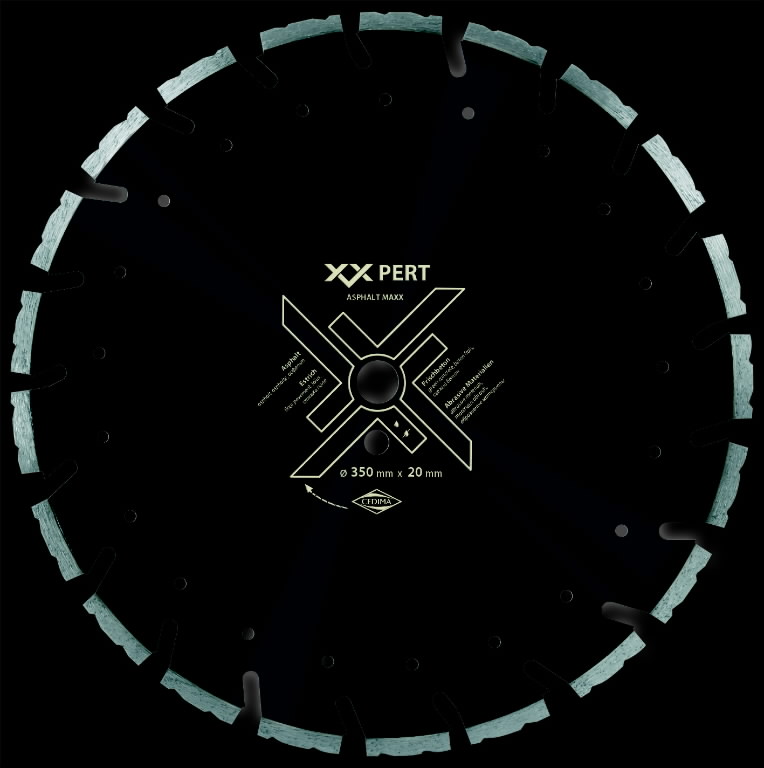 Deimantinis pjovimo diskas Asphalt Maxx 450x3,6/25,4mm, Cedima