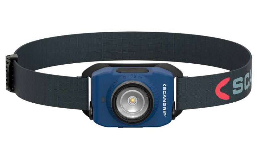 Headlamp rechargeable with 3-step function providing 220 lm 