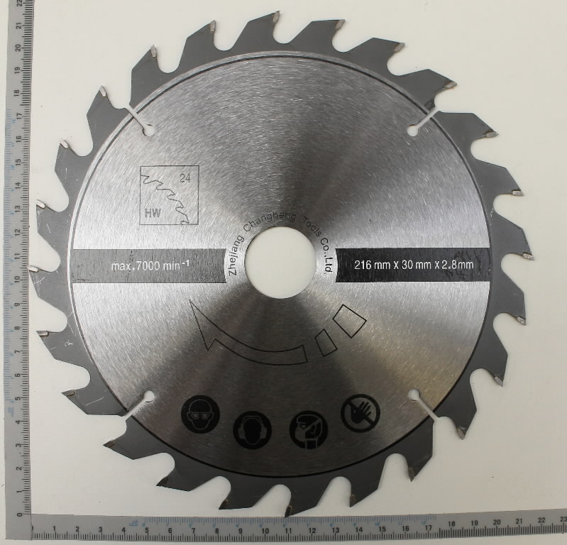 Pjovimo diskas HW Ø216x2,8x30mm, z24