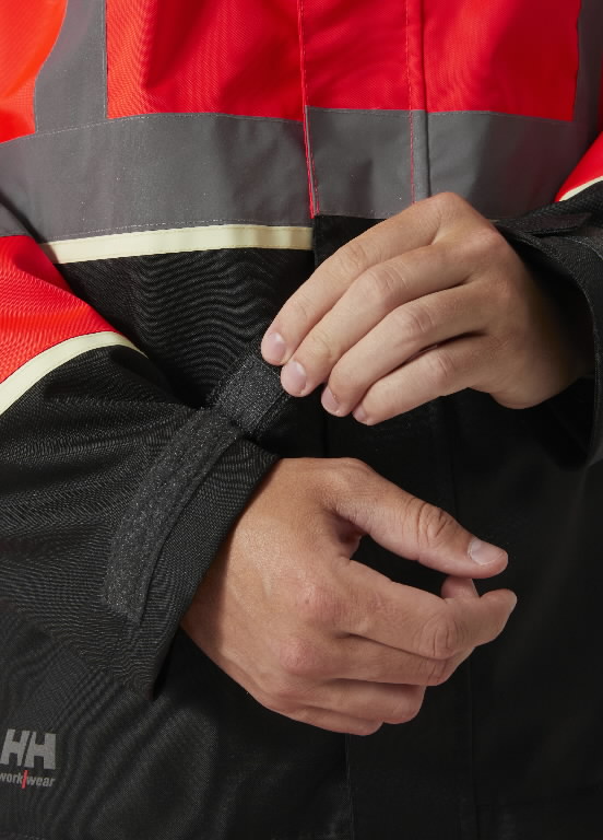 Shell jacket Uc-Me zip in, hi-viz CL3, red/black XL 4.
