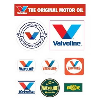  Vintage Flat Stickers B5, Valvoline