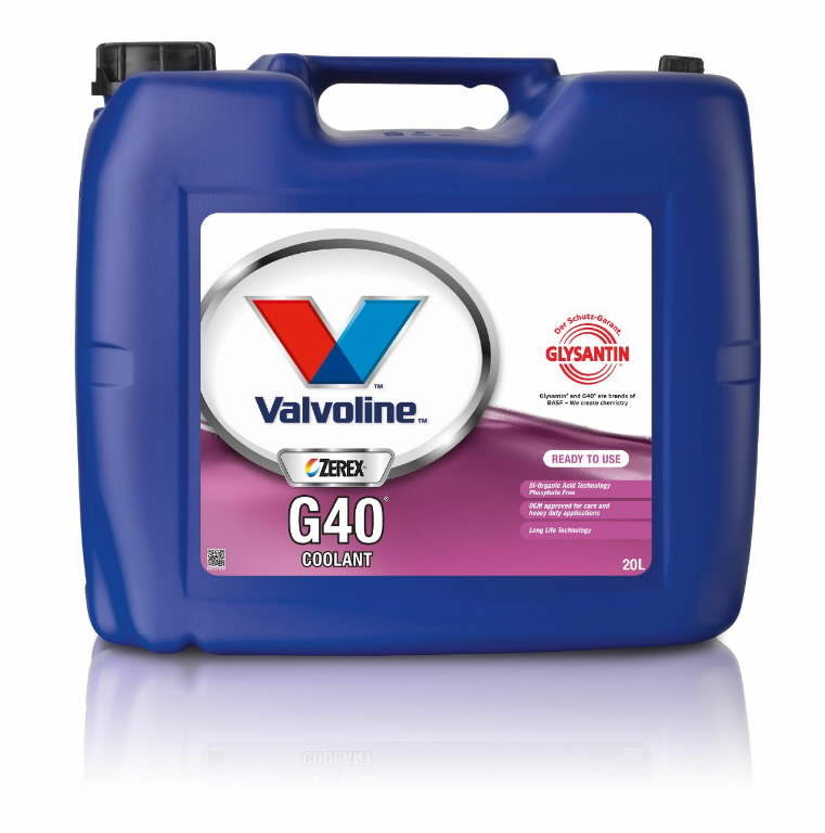 ZEREX G40 COOLANT RTU 20L, Valvoline Antifreeze