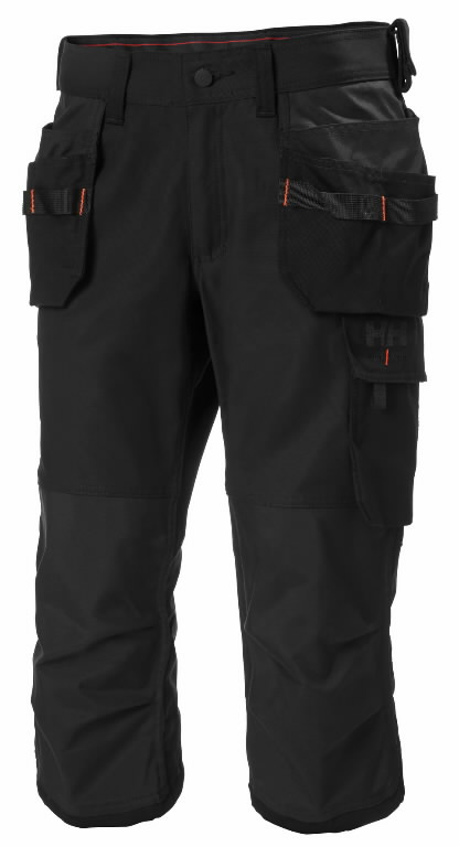 Pants 3/4 Oxford stretch, hanging pockets, black C60, Helly Hansen
