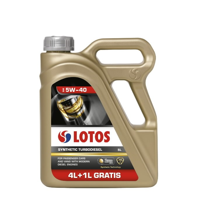 Motoreļļa Lotos Synthetic Turbodiesel 5W40 4+1L, Lotos Oil