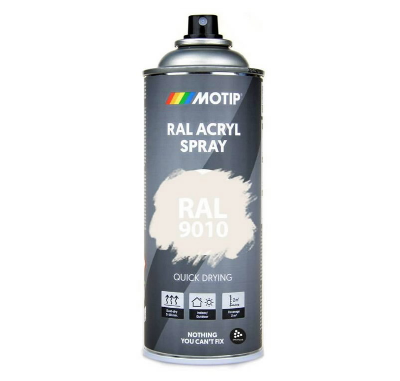 Spray Paint RAL 9010 Matt Pure White 400ml