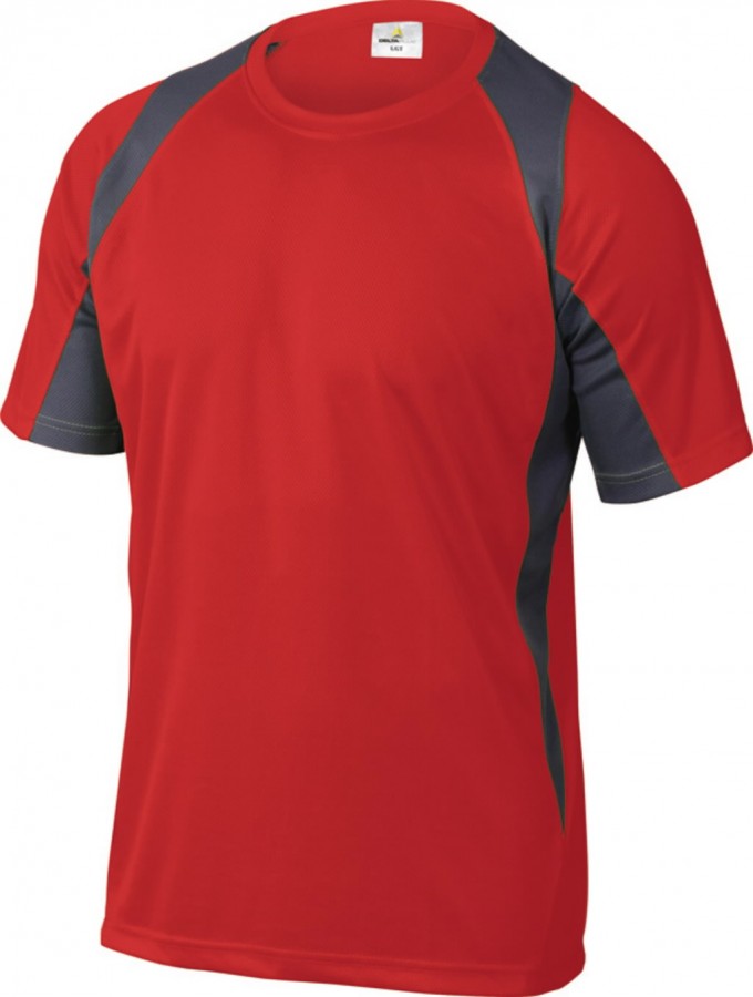 Marškinėliai BALI, poliesteris,  raudona/pilka XL