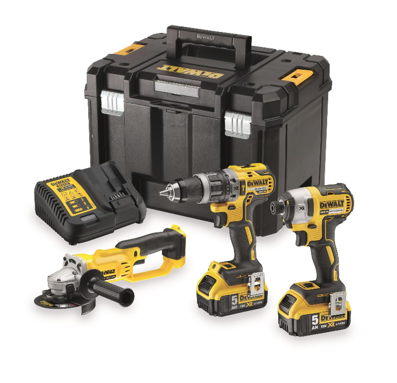 18V Combo akuga DCK383P2T, 18V / 5,0Ah, DeWalt
