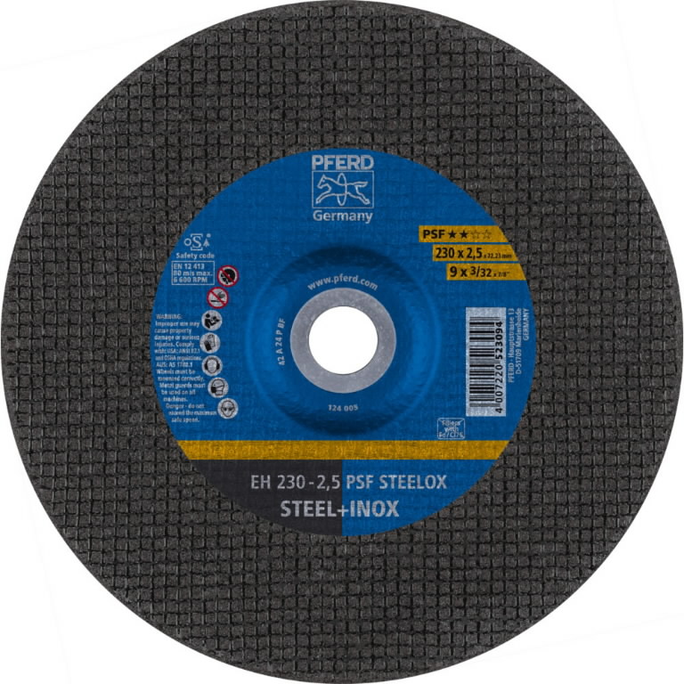 Cut-off wheel PSF Steelox 230x2,5mm, Pferd
