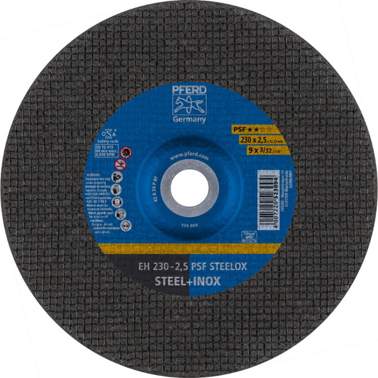 Pjovimo diskas PSF Steelox 230x2,5mm, Pferd
