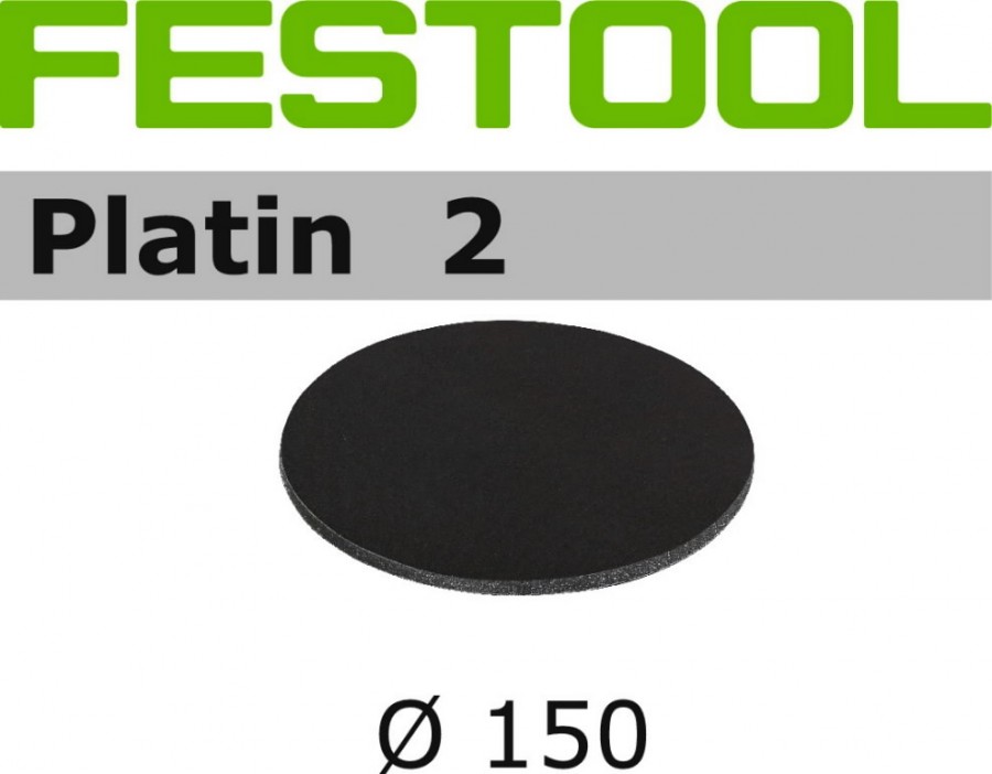 Шлифовальный диск на липучке Velcro Platin 2 15шт 150mm S500, FESTOOL