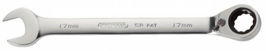 Kombinuotas terkšlinis raktas su reversu GEARplus 10 mm, KS Tools