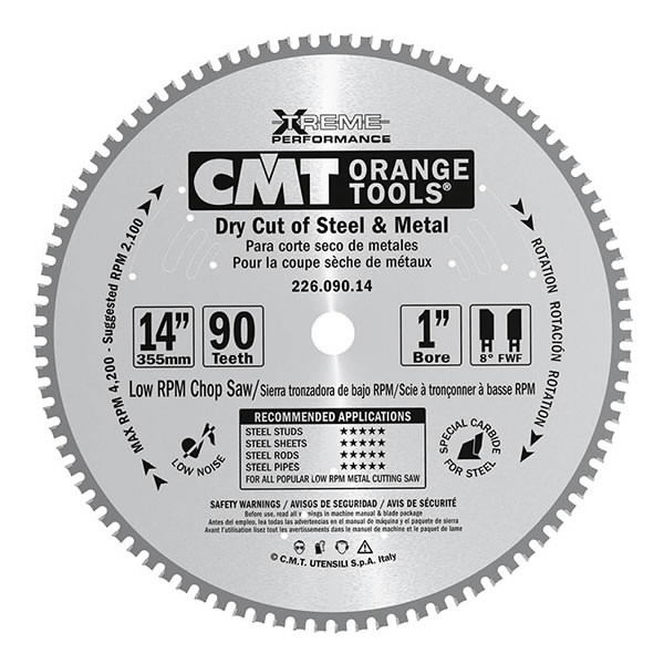 Pjovimo diskas metalui 355x2,2/25,4mm Z90