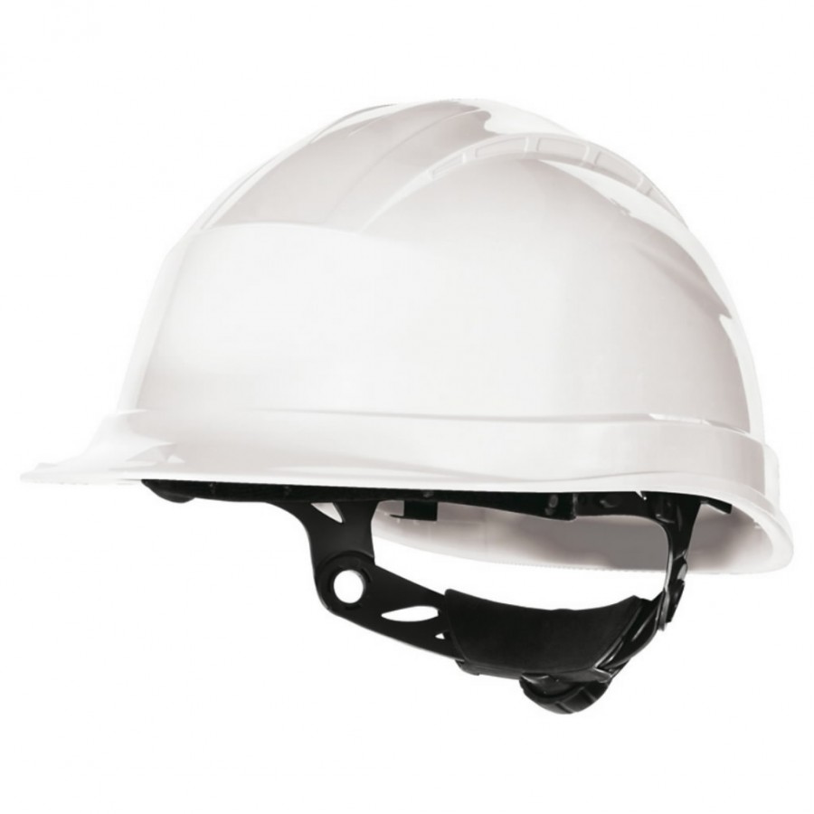 Safety Helmet, ratchet adjustable, white QUARTZ UP III, Delta Plus