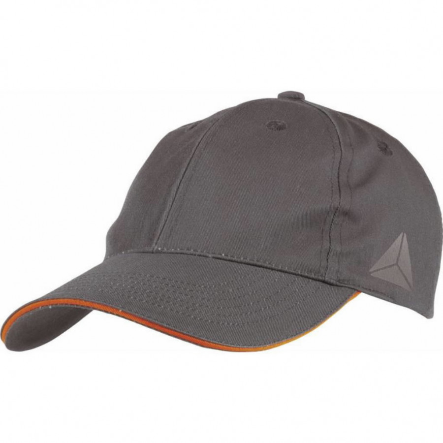 MACH darbo kepurė poliesteris medvilnė pilka/oranžinė 