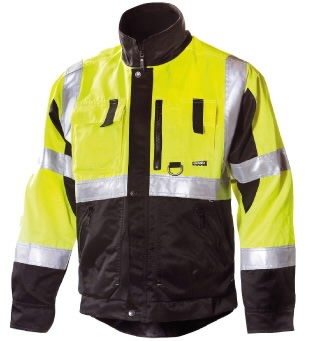Hi-vis jaka 6330, dzeltena/melna, L, Dimex