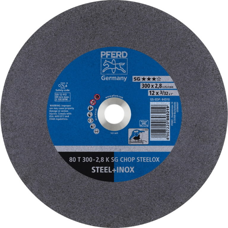Cut-off wheel SG Chop Steelox 300x2,8/25,4mm, Pferd