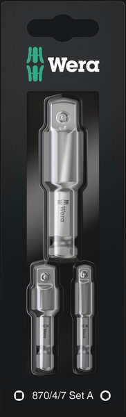 Üleminekute komplekt 870/4/7, Wera