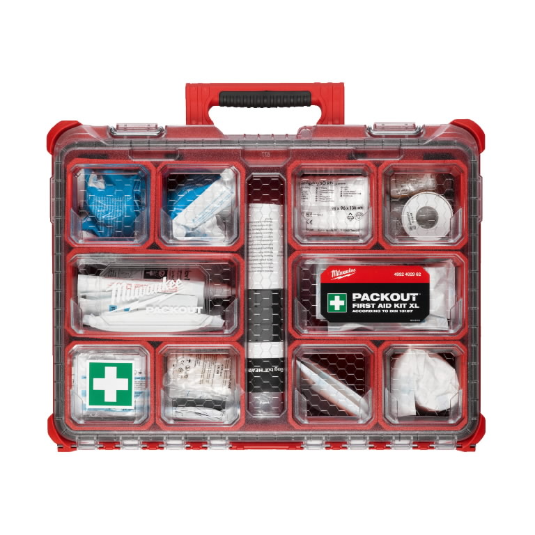 FIRST AID PACKOUT™ XL, Milwaukee Stokker tools, machinery, maintenance