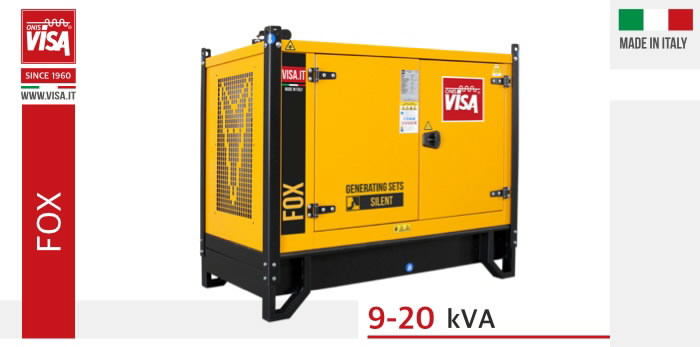 Ģenerators Fox 10,48 kW (13,1 kVA) P14FOX, Visa