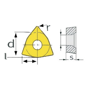 OPTIMUM, Spare insert ISO WCMT050308 5pcs - Stokker