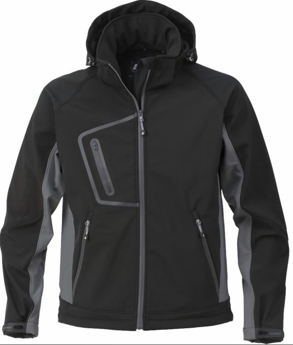 Softshell striukė su gobtuvu 1444 juoda, Acode