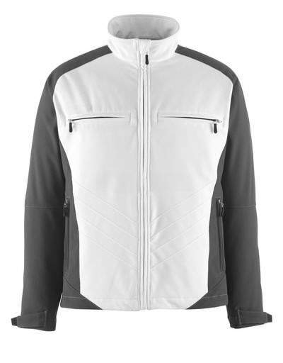 Dresden softshell elastinga striukė, balta/t. antracitas, 4X 4XL, Mascot