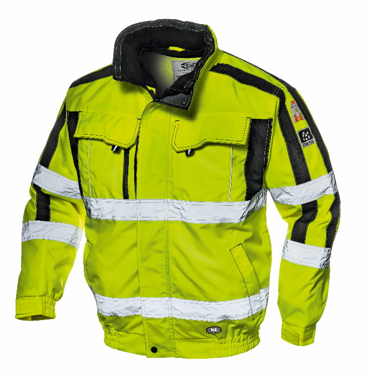 Hi vis. winterjacket 4 in 1 Contender, yellow, XL, Sir Hi vis. winterjacket 4 in 1 Contender, yellow, XL, Sir