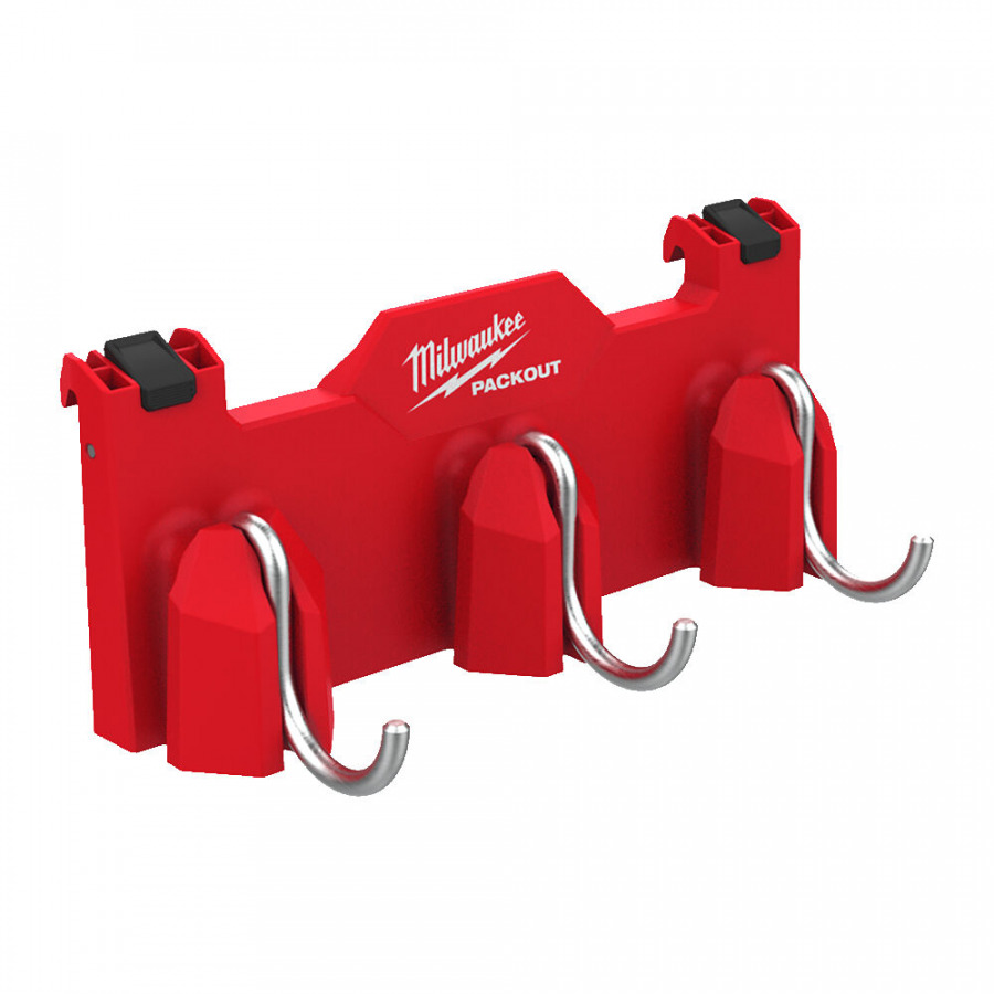 Packout Side Mount 3-Hook Rail, Milwaukee | STOKKER.LV | Instrumentu centrs