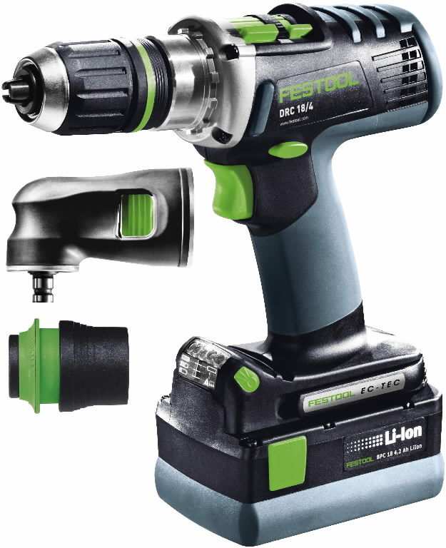Cordless drill DRC 18/4 Li 5,2 Set, Festool Cordless Drills