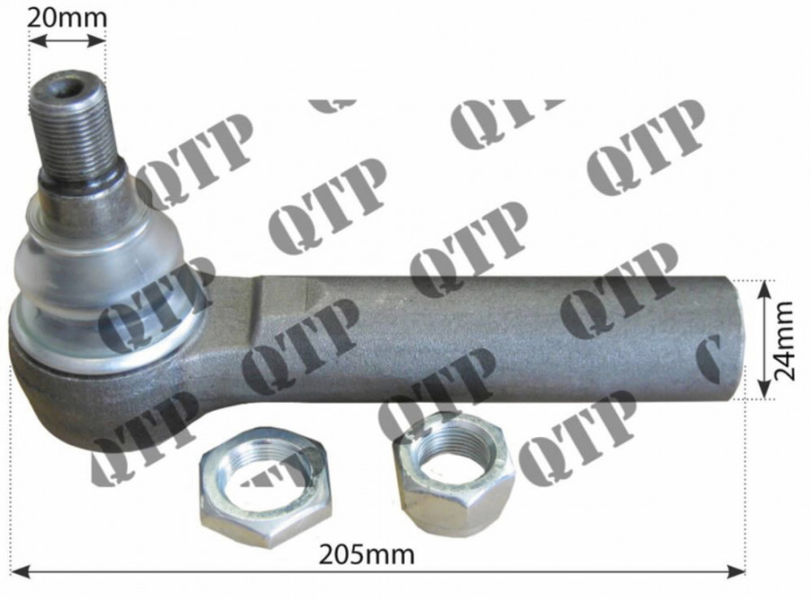 Tie rod outer 87583742, AL161301, AL204776 JD NH, Quality Tractor 