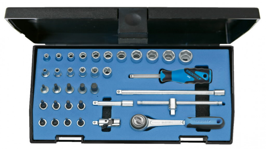 Socket set 1/4´´´´ 20 ITU-3´´, Gedore - Socket sets