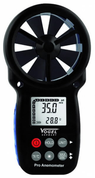 Skaitmeninis anemometras CE, 0.3 ~ 30 m/s, Vögel | Stokker - įrankiai ...